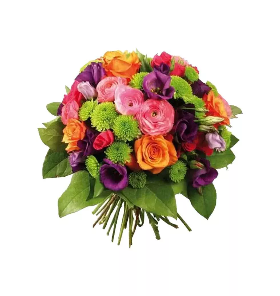 Cheerful Fresh Start Mixed Flower Bouquet