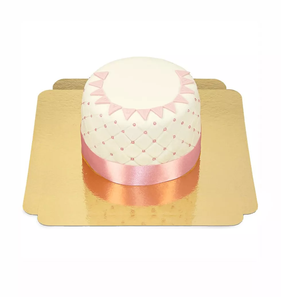 Deliciously Decorated Pink Celebration Cake