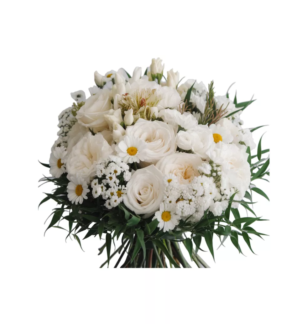 Sophisticated Opaline Floral Bouquet